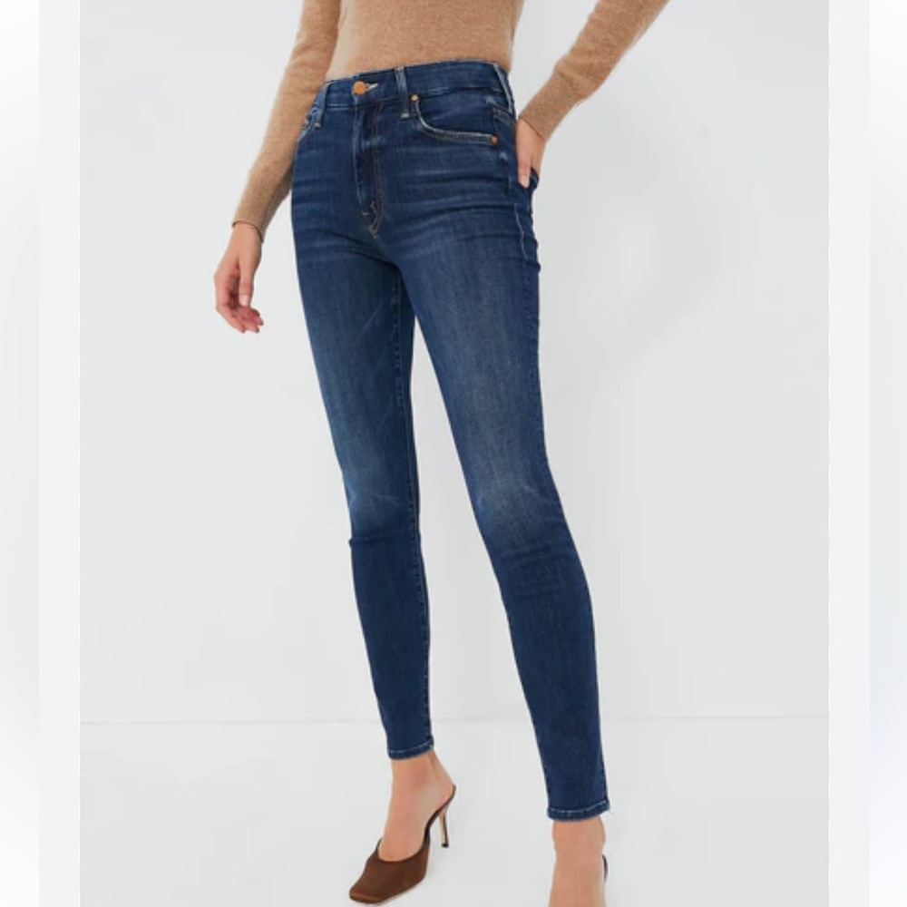 Mother High Waisted Looker Skinny Crop Size 28